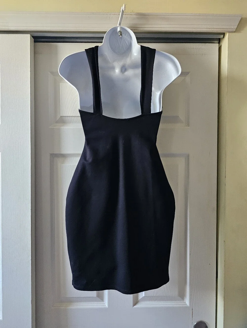 Zara Black Halter Ring Cutout Mini Dress NWT Size Small